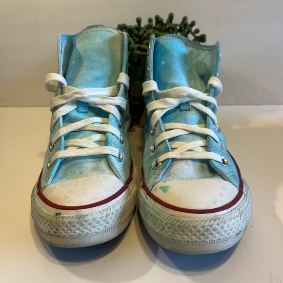 Converse CTAS Customized Blue High Top Sneakers Unisex M5 W7. - Picture 5 of 10